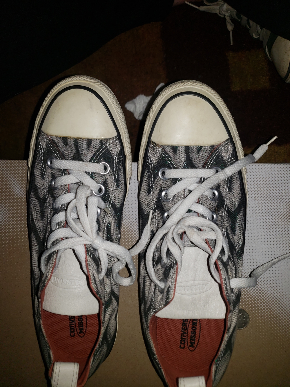 Converse x Missoni Zigzag Sneakers Leather Tongue | Men’s 5.5 / Women’s 7.5